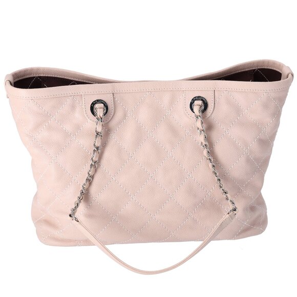 Chanel Small Daily Shopping Tote Caviar Grained Calfskin Quilted Beige - Picture 4 of 10